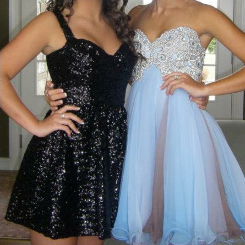 Black Sparkly TopShop dress